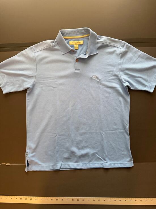 Tommy Bahama Other - Tommy Bahama Men’s M Light Blue Polo – Pima Cotton Blend Island Comfort